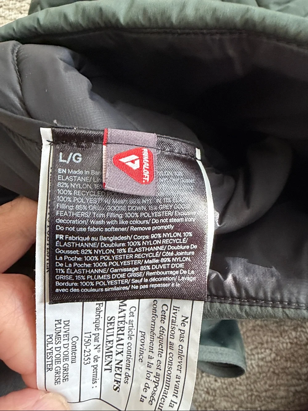 Lululemon insulated loft vest, green, Large, EUC